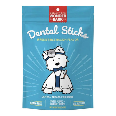Wonder Bark Dental Sticks Bacon w/Sweet Potato 5oz. - Talis Us
