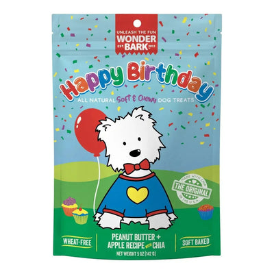 Wonder Bark Soft & Chewy Dog Treats Soft Baked Birthday 5oz. - Talis Us