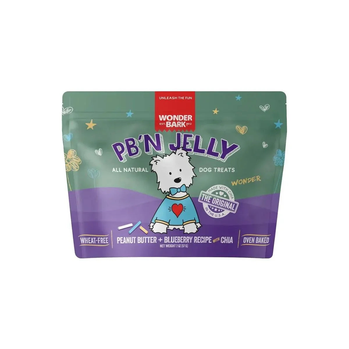 Wonder Bark Wonder Treat a Dog Bite PB'N Jelly 2oz. - Talis Us