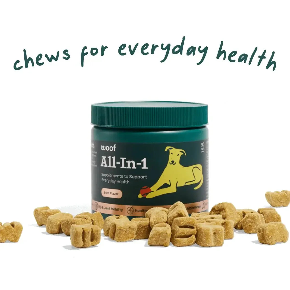 Woof Pet All - In - 1 Beef Flavored Chew Vitamin Supplement for Dogs - Talis Us