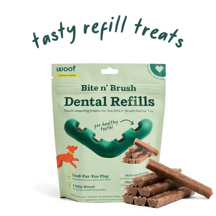 Woof Pet Bite n' Brush Dental Refills - Talis Us
