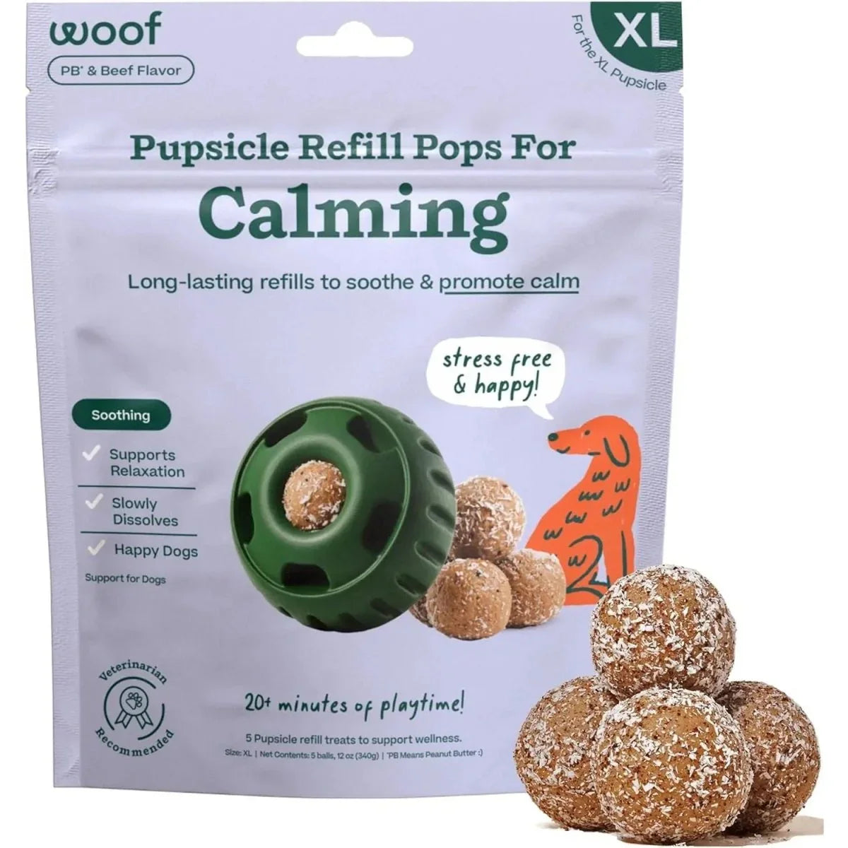 Woof Pet Calming Wellness Pops - Long Lasting Treats for the Pupsicle - Talis Us
