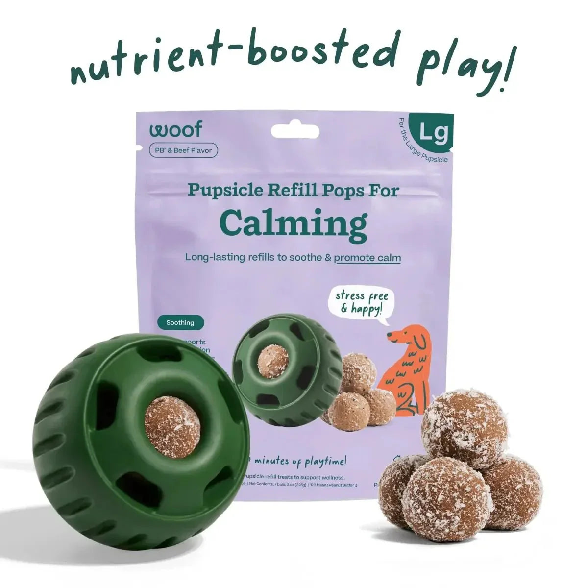 Woof Pet Calming Wellness Pops - Long Lasting Treats for the Pupsicle - Talis Us
