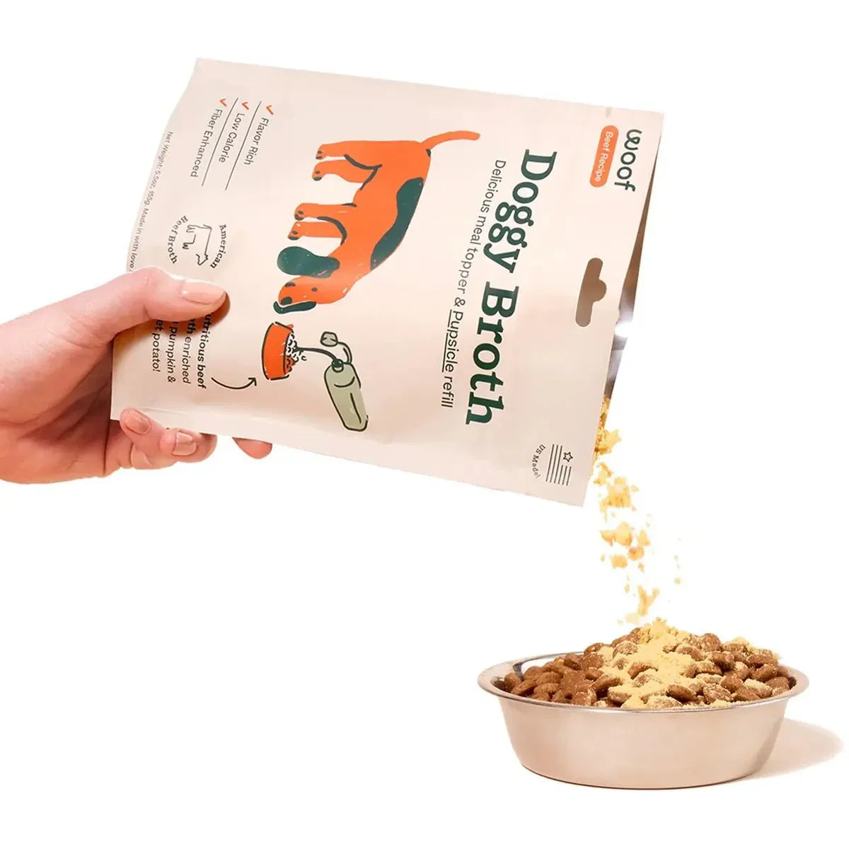 Woof Pet Doggy Broth Beef Recipe for Dogs - Talis Us