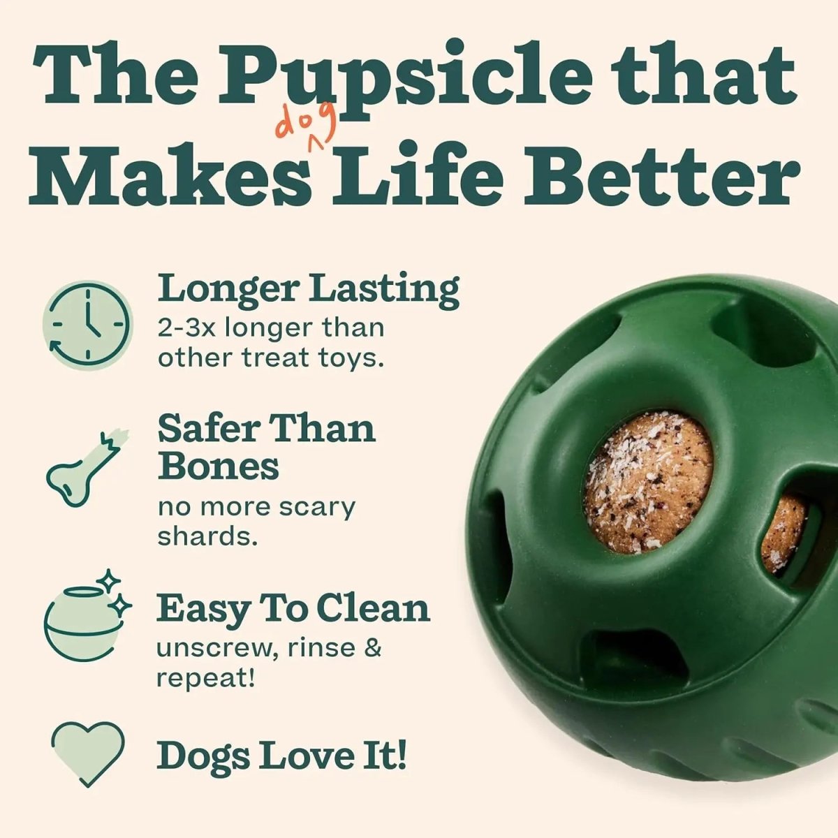 Woof Pet Pupsicle Treat Tray Mold Treat Dispenser Dog Toy - Talis Us