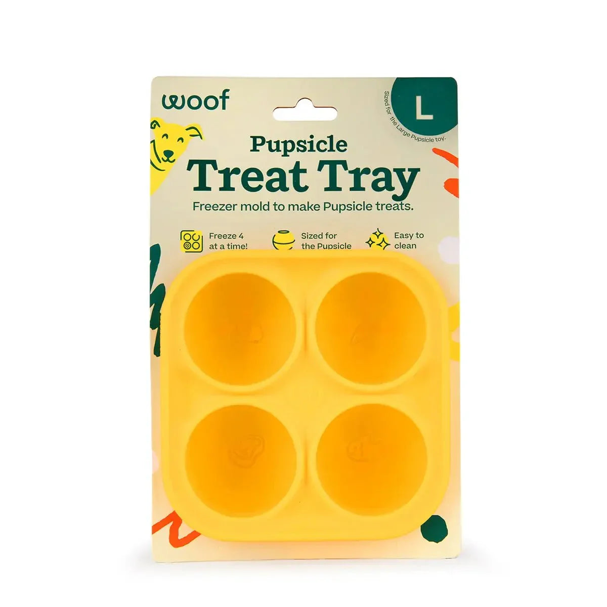Woof Pet Pupsicle Treat Tray Mold Treat Dispenser Dog Toy - Talis Us