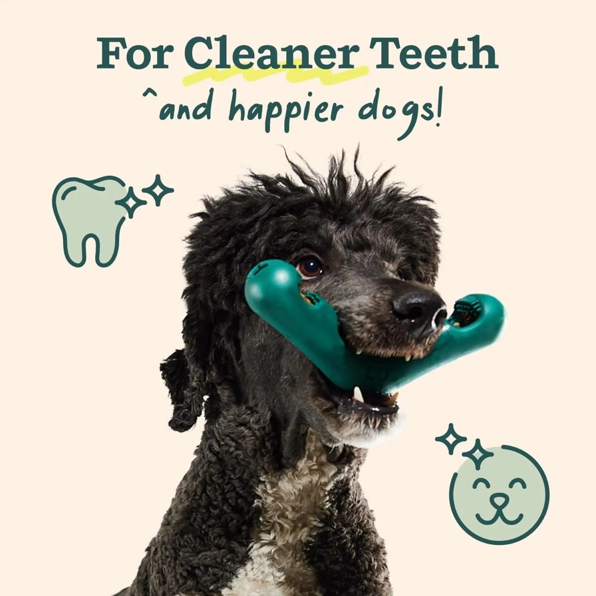 Woof Pet The Bite n' Brush Dental Chew Toy - Talis Us