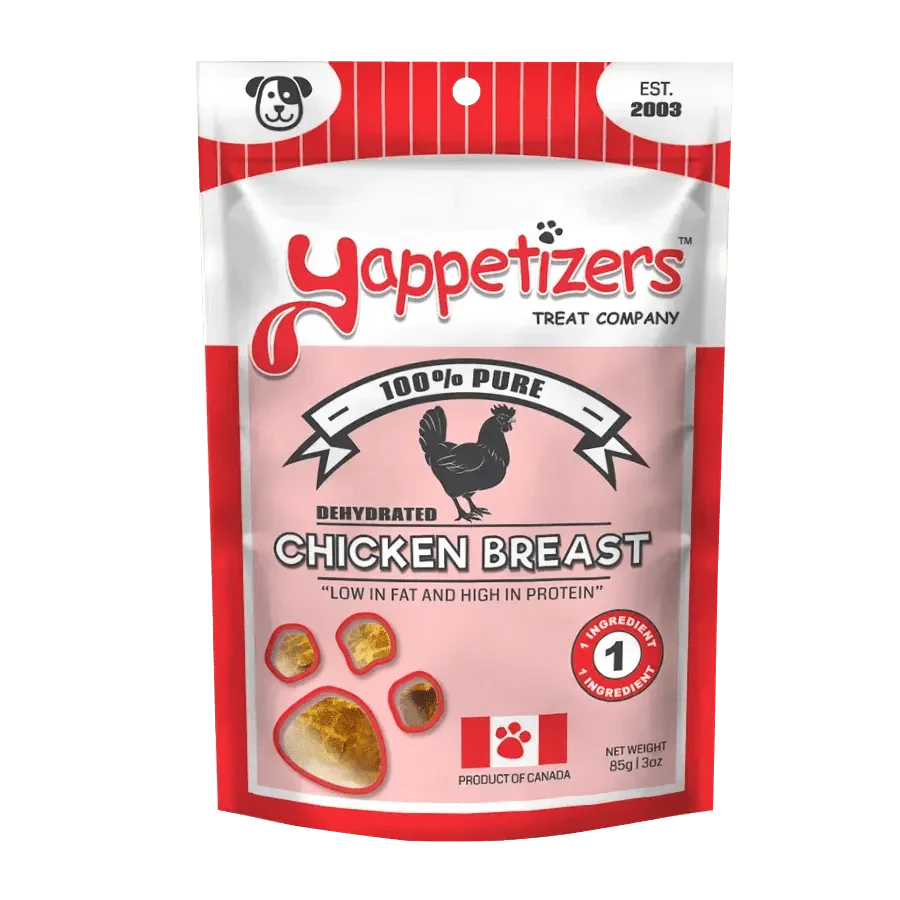 Yappetizers Dehydrated Chicken Breast Dog Treats - Talis Us