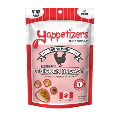 Yappetizers Dehydrated Chicken Breast Dog Treats - Talis Us