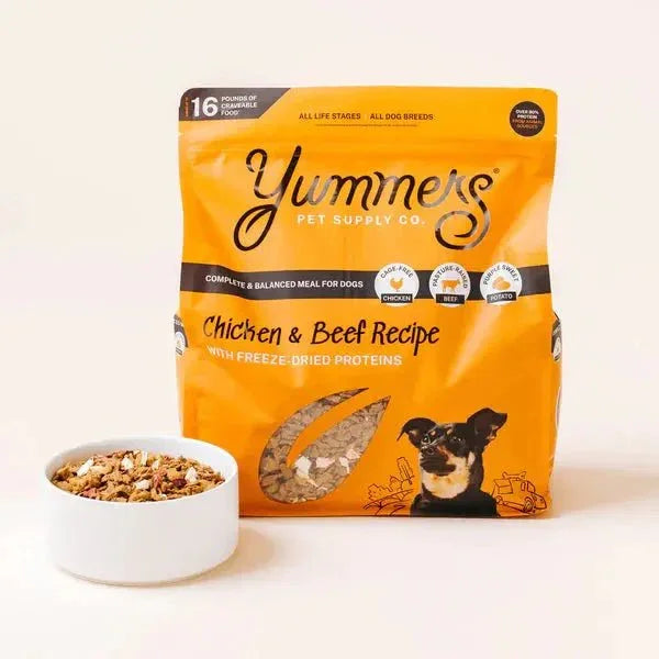 Yummers Chicken & Beef Recipe with Freeze Dried Proteins Dog Food - Talis Us