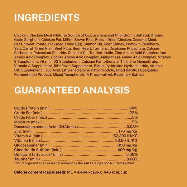 Yummers Chicken & Beef Recipe with Freeze Dried Proteins Dog Food - Talis Us