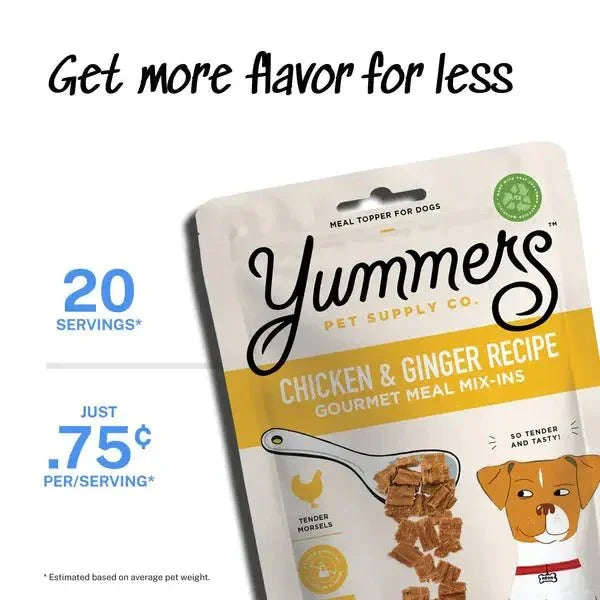 Yummers Chicken & Ginger Recipe Gourmet Meal Mix in for Dogs Food Topper, 5 oz. - Talis Us