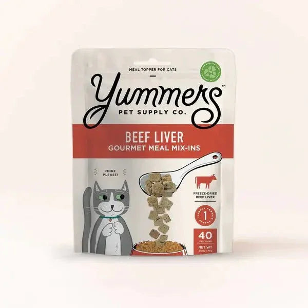 Yummers Freeze dried Beef Liver Gourmet Meal Mix in for Cats Food Topper, 2.5 oz. - Talis Us