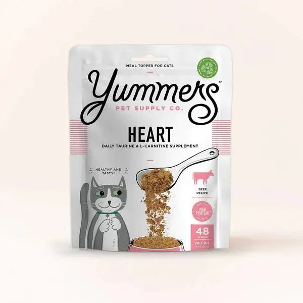 Yummers Heart Aid Beef Supplement Mix - in for Cats Food Topper 4 oz - Talis Us