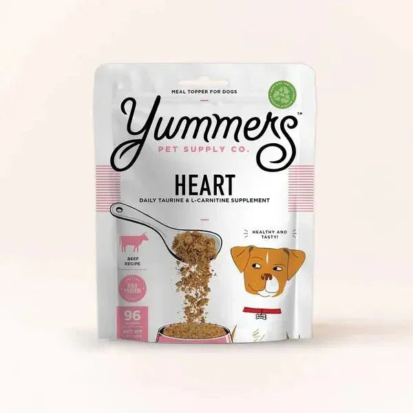 Yummers Heart Aid Beef Supplement Mix in for Dogs Food Topper, 8 oz. - Talis Us