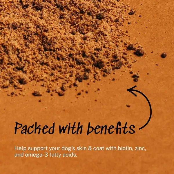 Yummers Skin & Coat Aid Beef Supplement Mix in for Dogs Dog Food Topper, 8 oz. - Talis Us