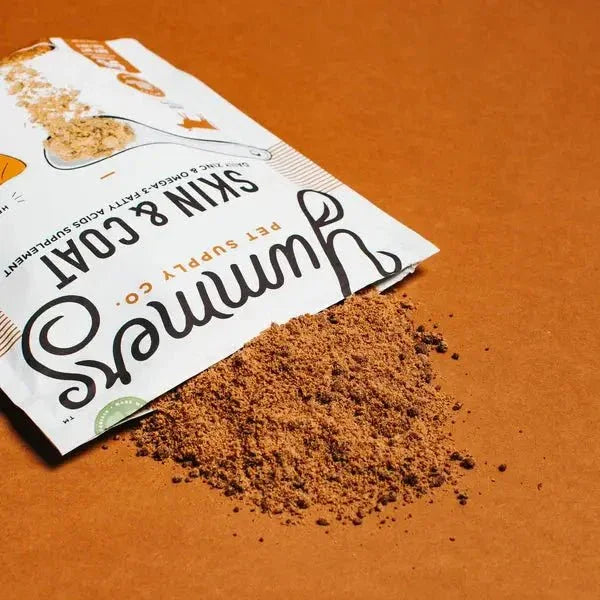 Yummers Skin & Coat Aid Beef Supplement Mix in for Dogs Dog Food Topper, 8 oz. - Talis Us