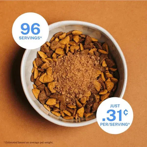 Yummers Skin & Coat Aid Beef Supplement Mix in for Dogs Dog Food Topper, 8 oz. - Talis Us