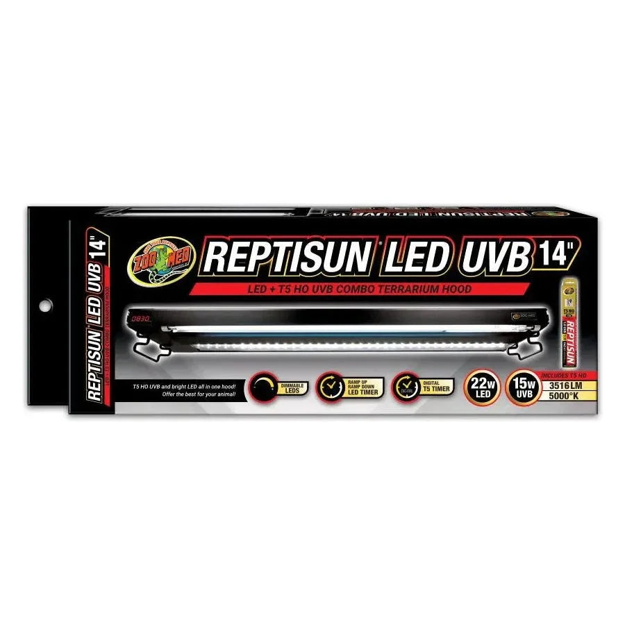 Zoo Med Reptisun LED UVB Combo Terrarium Hood - Talis Us