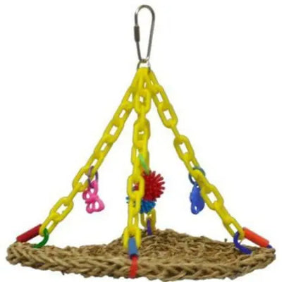 AE Cage Company Bird Toys Happy Beaks Hanging Vine Mat for Small Birds A&E Cage Company
