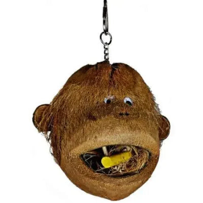 AE Cage Company Happy Beaks Coco Monkey Head for Birds A&E Cage Company