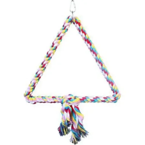 AE Cage Company Happy Beaks Triangle Cotton Rope Swing for Birds A&E Cage Company