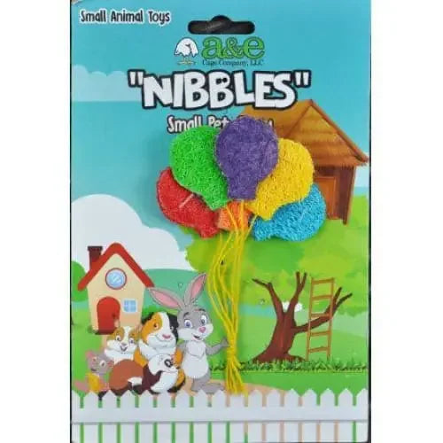 AE Cage Company Nibbles Balloon Bunch Loofah Chew Toy AE Cage Company