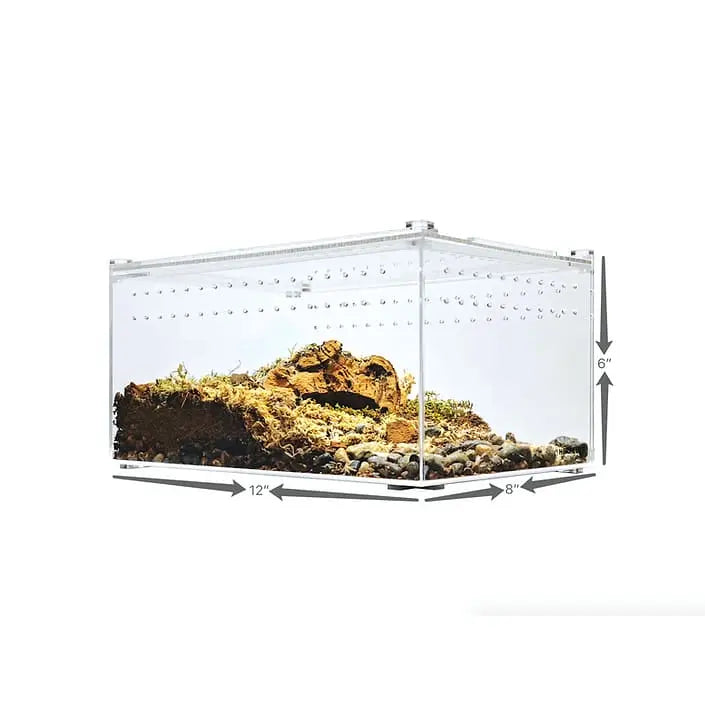 Acrylic Enclosure Clear Top Reptile Breeding Box Terrarium Cage for Insect Tarantulas Amphibians HerpCult