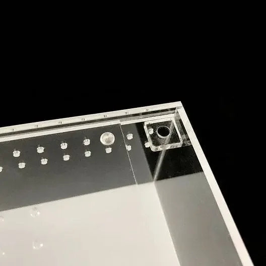 Acrylic Enclosure Mini Flat Reptile Breeding Box Terrarium Cage for Sling Isopods Invertebrates & Herpcult