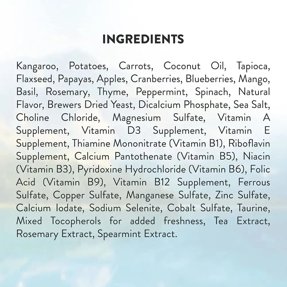 Addiction Outback Kangaroo Feast Raw Alternative Skin and Coat Health Air Dried Dog Food Addiction