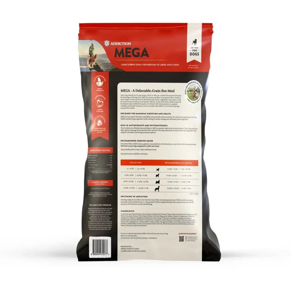 Addiction Pet Foods Mega Grain Free Dry Dog Food Addiction