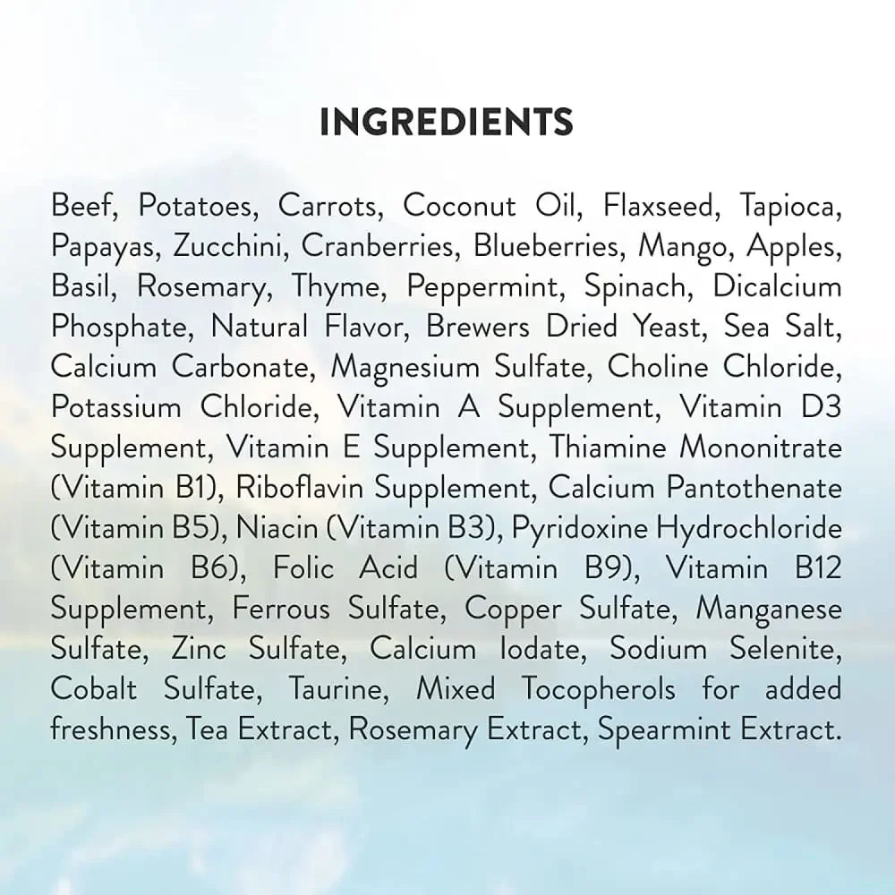 Addiction Steakhouse Beef & Zucchini Raw Alternative Digestive Skin Coat HealthDog Food 2 lb Addiction