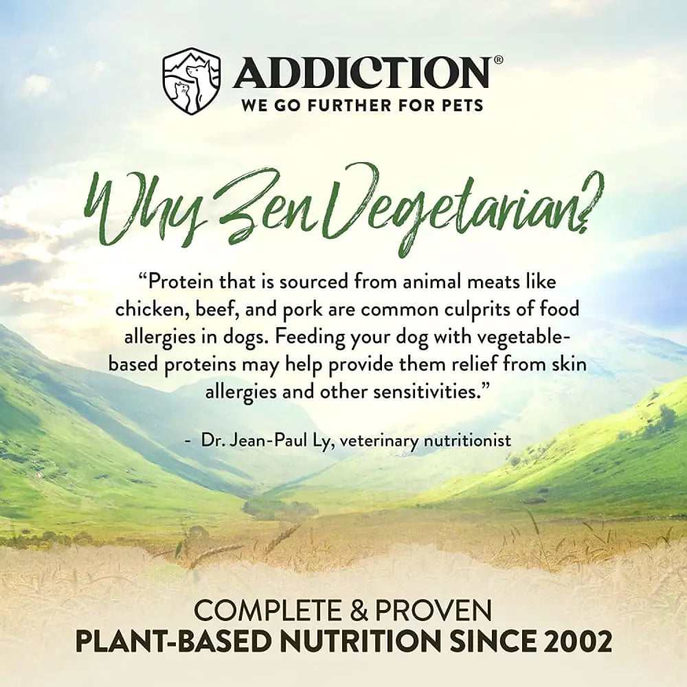 Addiction Zen Vegetarian Grain Free Dry Dog Food Addiction