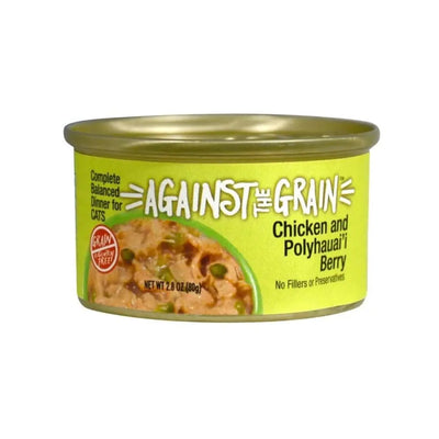 Against the Grain Chicken & Polyhauai'I Berry Dinner Wet Cat Food 24ea/2.8 oz Against the Grain CPD