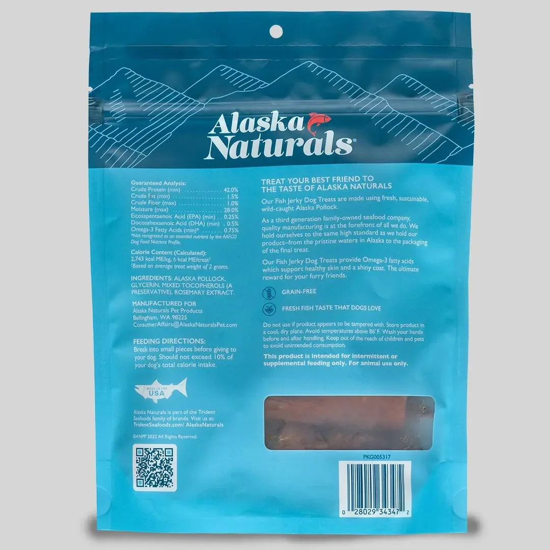Alaska Naturals Pollock Jerky Dog Treats 4oz Alaska Naturals