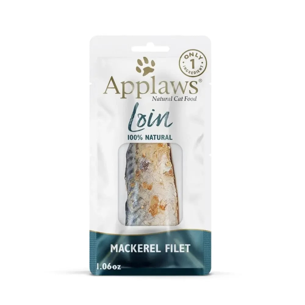 Applaws Natural Cat Treat Mackerel 1.06oz Loin 12/cs Applaws