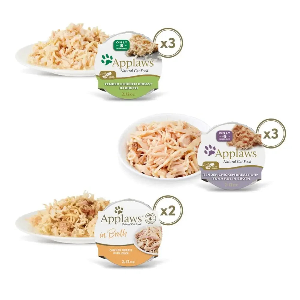 Applaws Natural Wet Cat Food Pot Multipack Chicken Selection 8 x 2.12oz Applaws