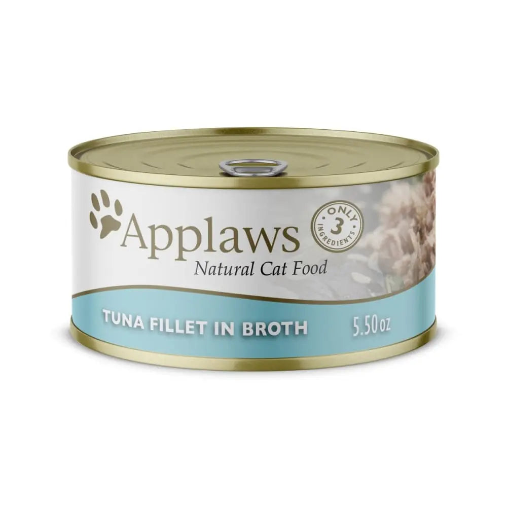 Applaws Natural Wet Cat Food Tuna Fillet in Broth 24/cs Applaws