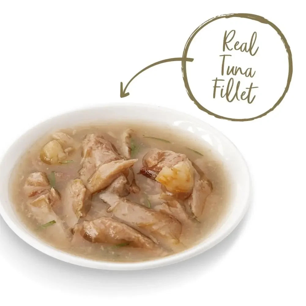 Applaws Natural Wet Cat Food Tuna Flakes with Shrimp in Gravy 2.12oz Pot 18/cs Applaws