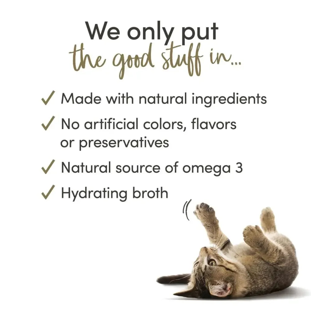 Applaws Natural Wet Cat Food Tuna with whole Anchovy and Seaweed in Broth 2.47oz Pouch 12ct Applaws