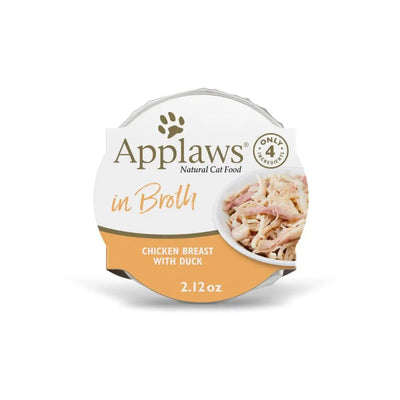 Applaws Natural Wet Chicken Breast with Duck in Broth 2.12oz Pot 18/cs Applaws