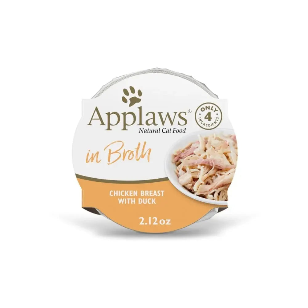 Applaws Natural Wet Chicken Breast with Duck in Broth 2.12oz Pot 18/cs Applaws