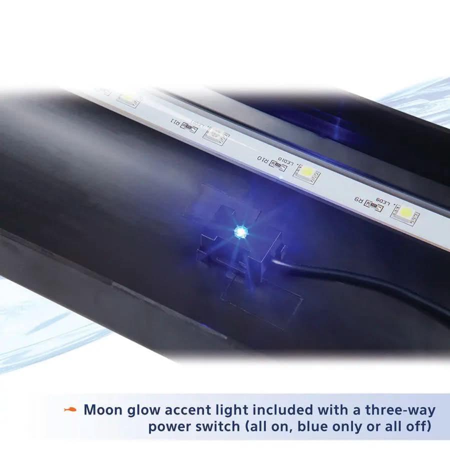 Aqueon Deluxe LED Full Hood Aquarium Light Black Color Aqueon®