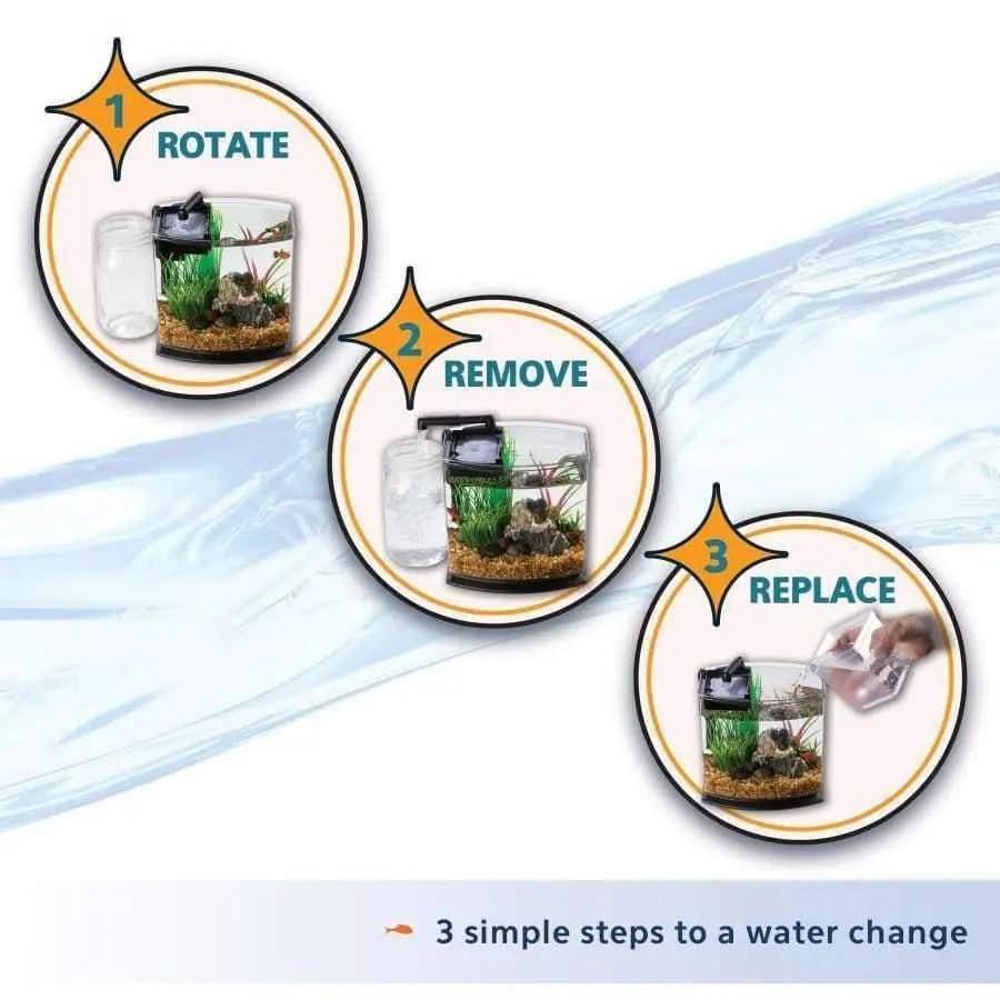 Aqueon LED MiniBow™ Fish Aquarium Kit with SmartClean™ Technology Aqueon® CPD