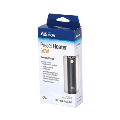 AqueonĀ® Preset Heater 50 Watt 3.5 X 1.5 X 7 Inch AqueonĀ®