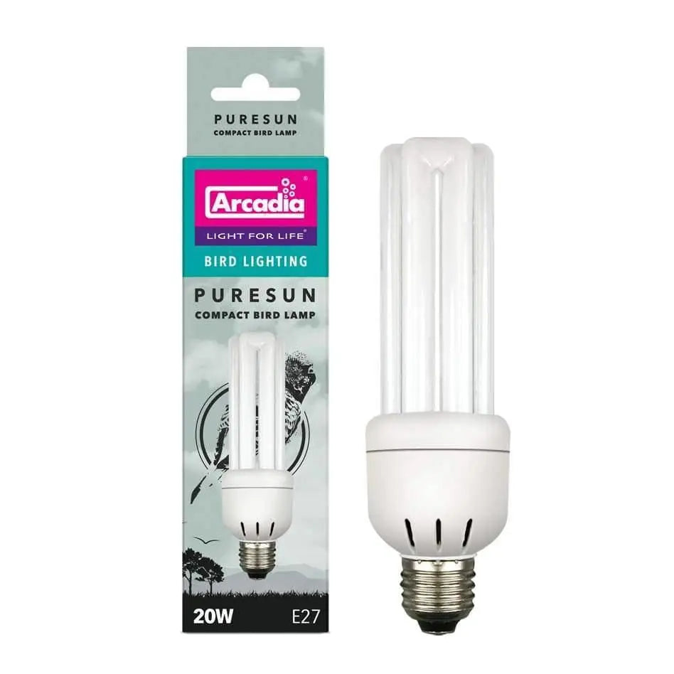 Arcadia 20w CFL PURE SUN Bird Bulb NEW 110v USA Model Arcadia bird