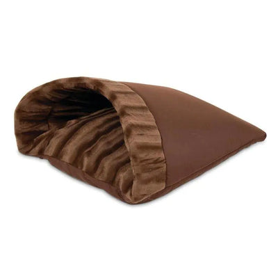 Aspen Kitty Cave Cat Bed Solid Chocolate Brown 1ea/19 In X 16 in Aspen Pet®CPD