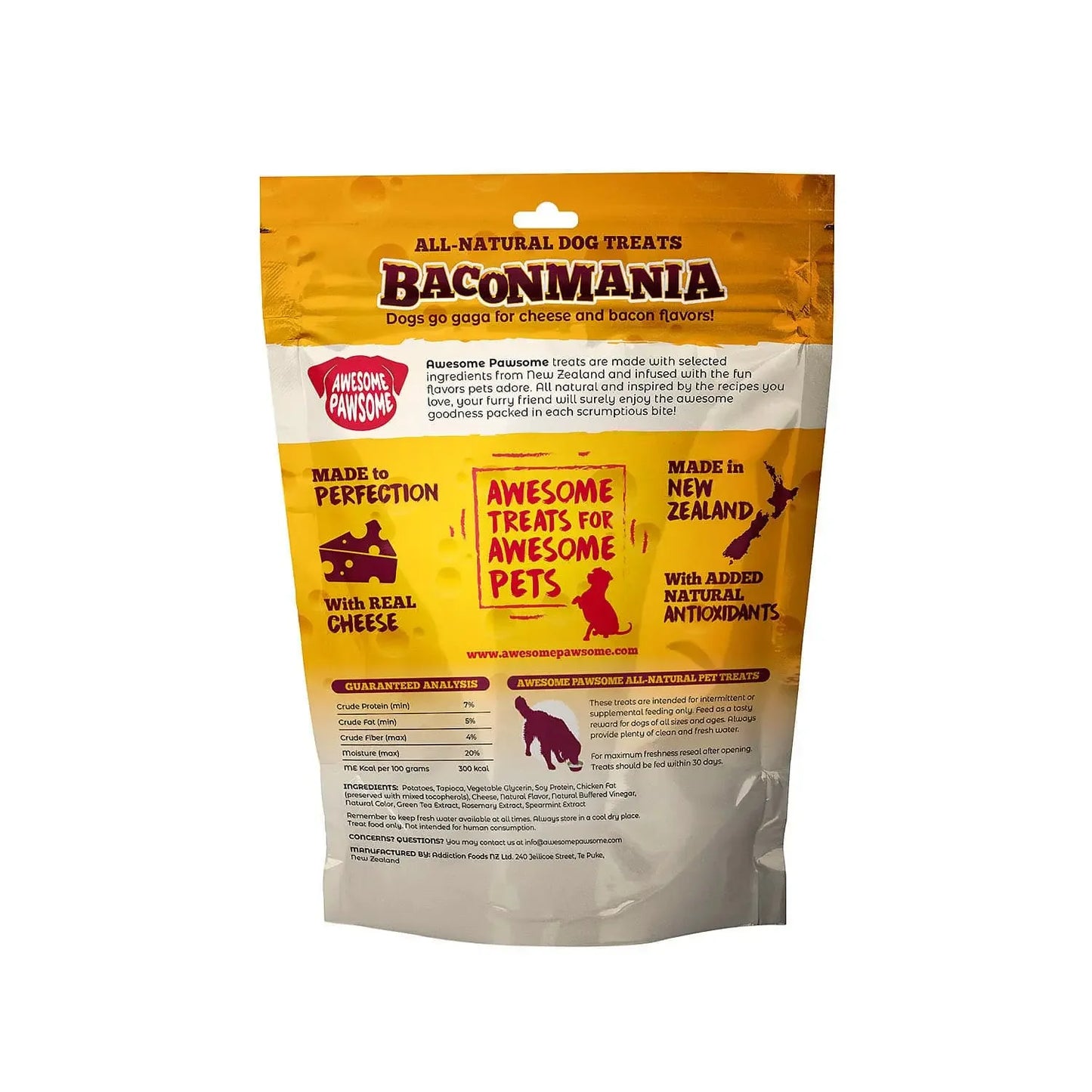 Awesome Pawsome Baconmania Dog Treats 3oz Awesome Pawsome