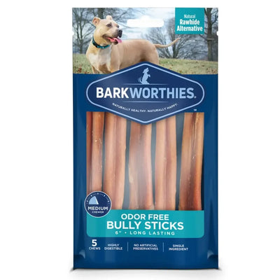 Barkworthies - Odor Free Bully Stick - 4" 4oz Barkworthies