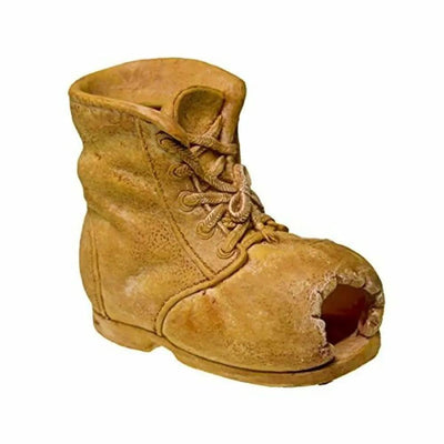 Blue Ribbon Exotic Environments Terra Cotta Swim-thru Boot Aquarium Decorations Blue Ribbon Pet